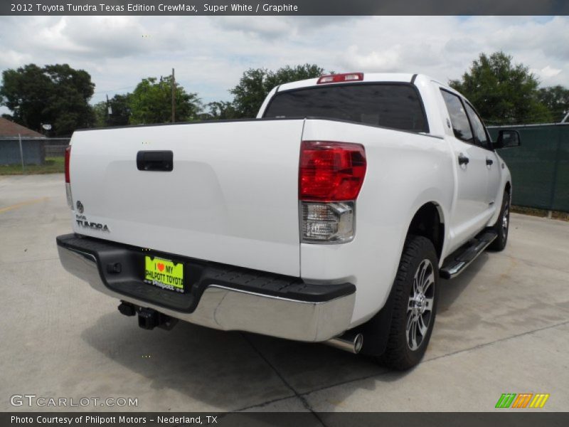 Super White / Graphite 2012 Toyota Tundra Texas Edition CrewMax