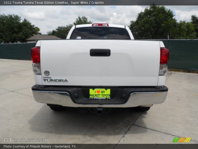 Super White / Graphite 2012 Toyota Tundra Texas Edition CrewMax