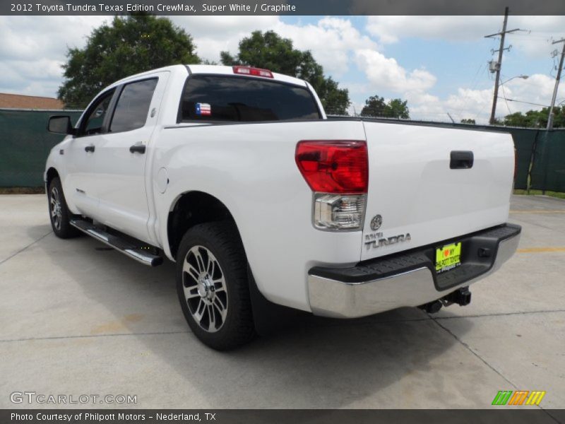 Super White / Graphite 2012 Toyota Tundra Texas Edition CrewMax