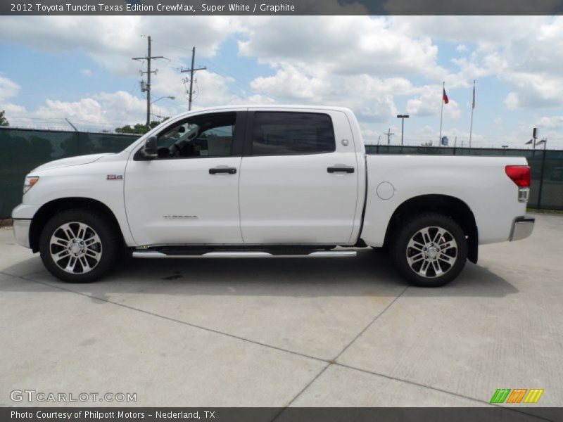 Super White / Graphite 2012 Toyota Tundra Texas Edition CrewMax