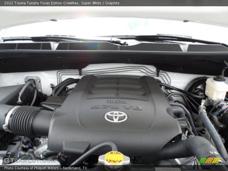 Super White / Graphite 2012 Toyota Tundra Texas Edition CrewMax