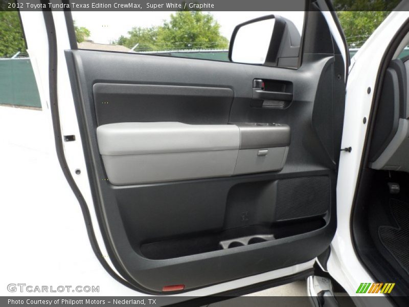 Super White / Graphite 2012 Toyota Tundra Texas Edition CrewMax