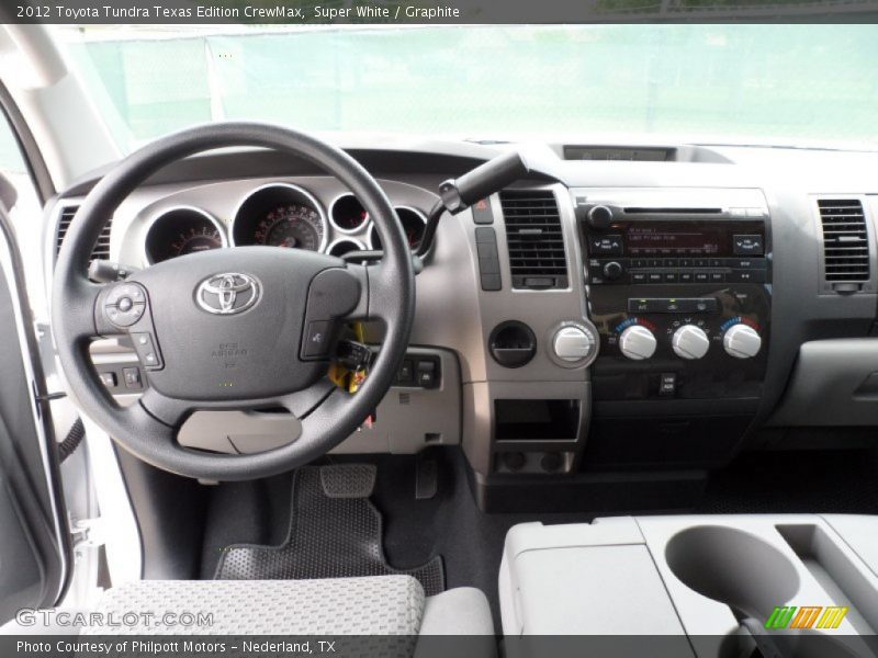 Super White / Graphite 2012 Toyota Tundra Texas Edition CrewMax
