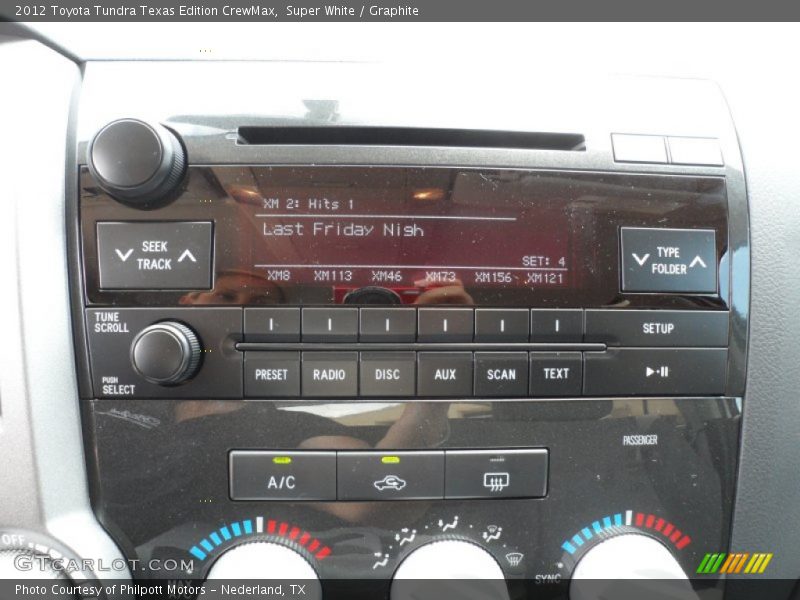 Super White / Graphite 2012 Toyota Tundra Texas Edition CrewMax
