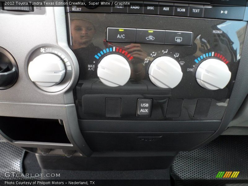 Super White / Graphite 2012 Toyota Tundra Texas Edition CrewMax