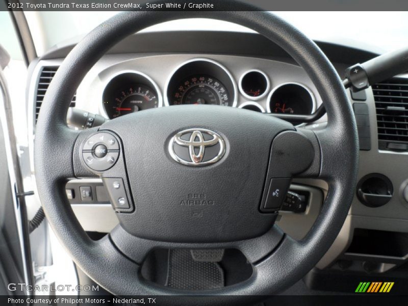 Super White / Graphite 2012 Toyota Tundra Texas Edition CrewMax