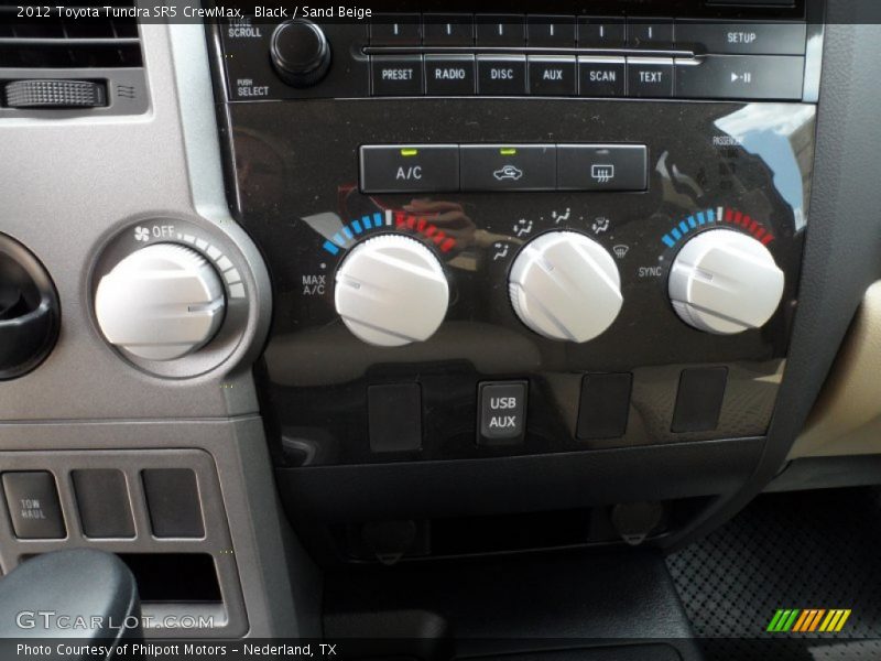 Black / Sand Beige 2012 Toyota Tundra SR5 CrewMax