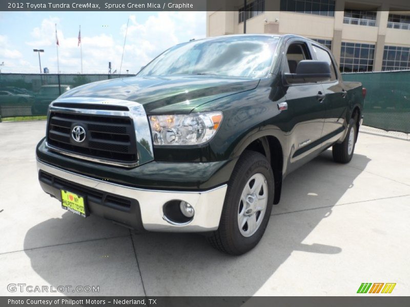 Spruce Green Mica / Graphite 2012 Toyota Tundra CrewMax