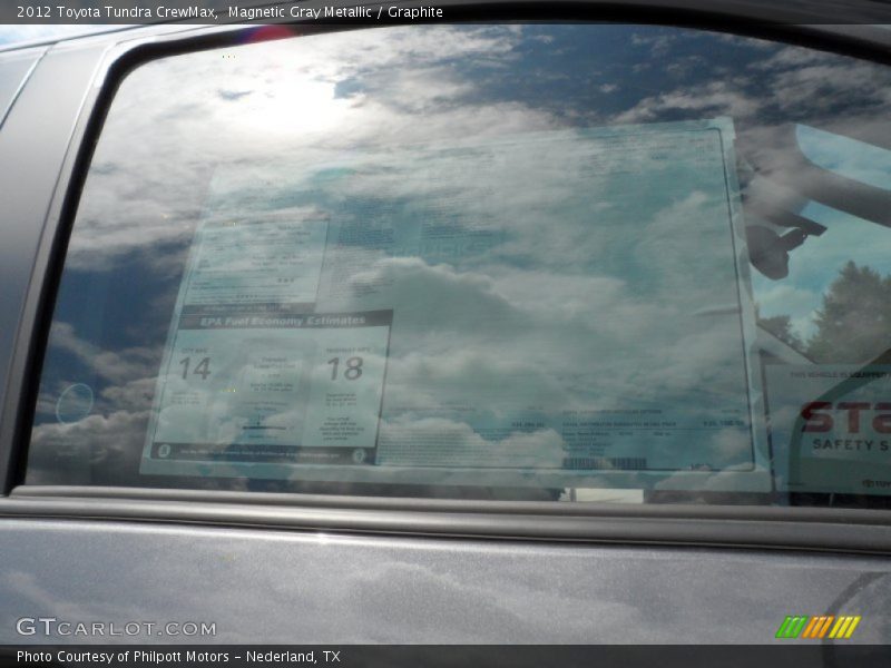 Magnetic Gray Metallic / Graphite 2012 Toyota Tundra CrewMax