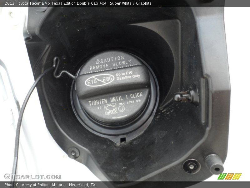Super White / Graphite 2012 Toyota Tacoma V6 Texas Edition Double Cab 4x4