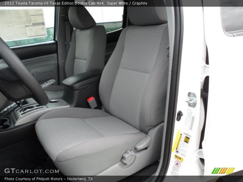 Super White / Graphite 2012 Toyota Tacoma V6 Texas Edition Double Cab 4x4