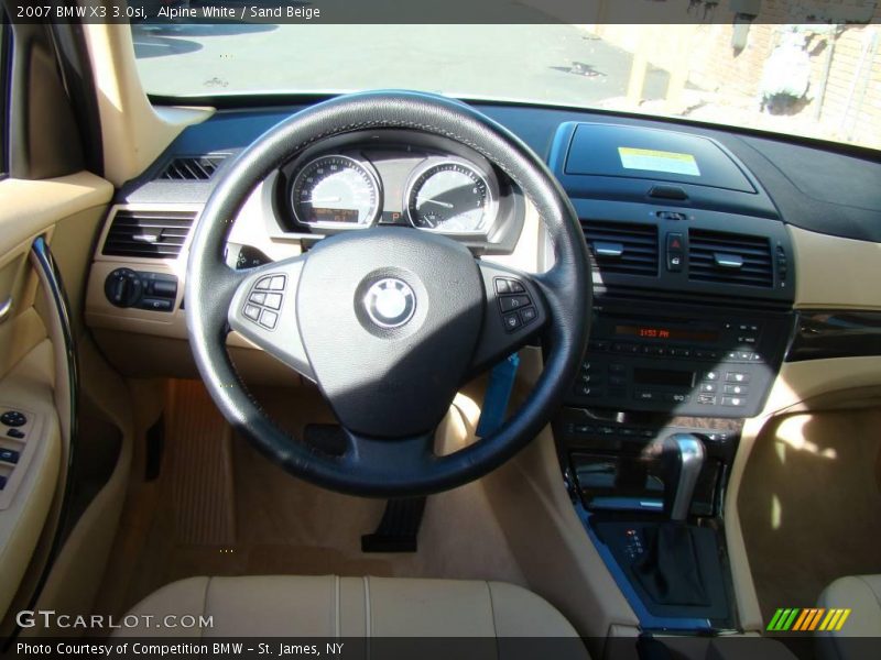 Alpine White / Sand Beige 2007 BMW X3 3.0si