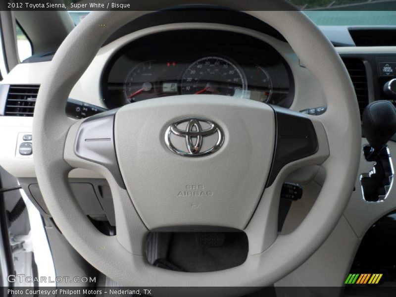Super White / Bisque 2012 Toyota Sienna