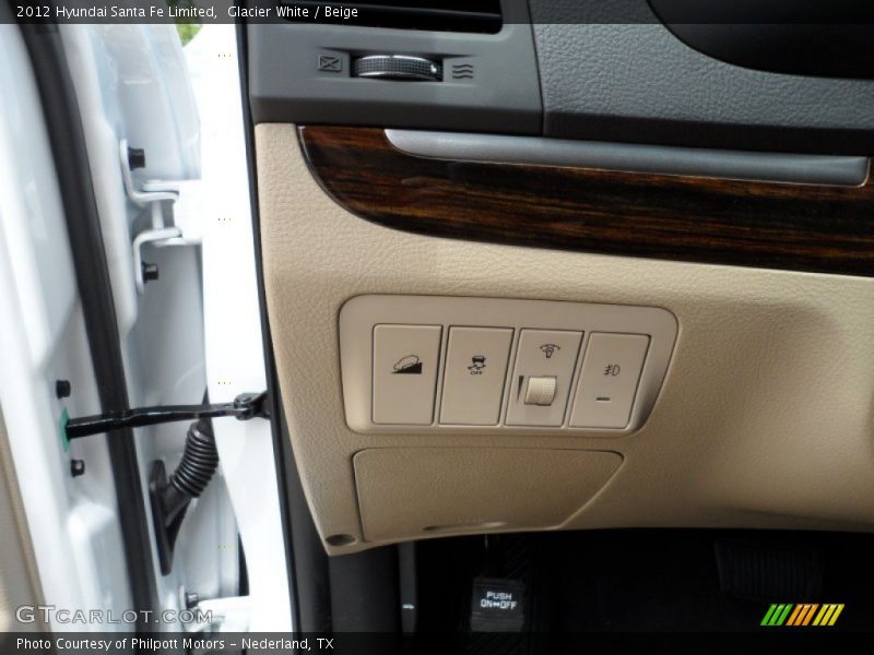 Glacier White / Beige 2012 Hyundai Santa Fe Limited