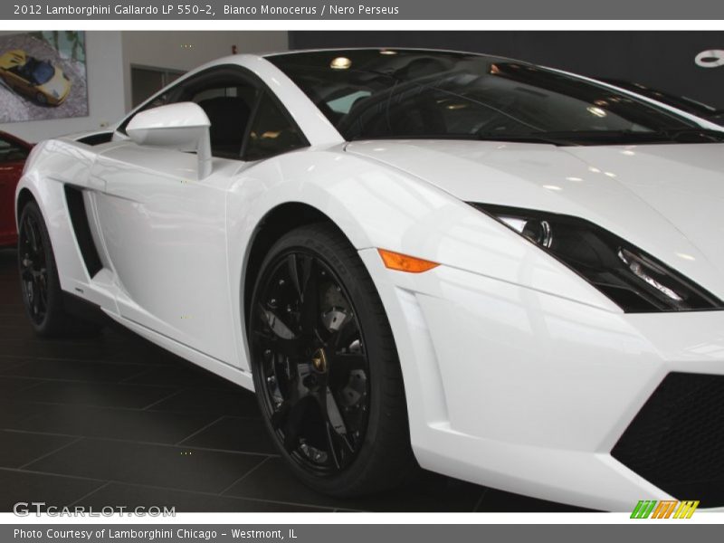 Bianco Monocerus / Nero Perseus 2012 Lamborghini Gallardo LP 550-2