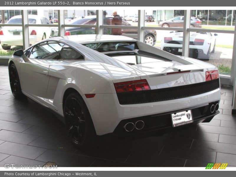 Bianco Monocerus / Nero Perseus 2012 Lamborghini Gallardo LP 550-2