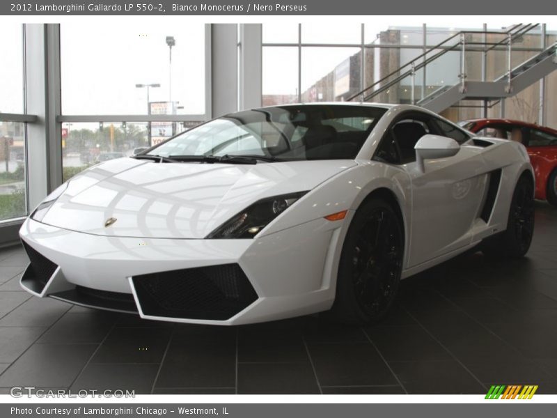 Bianco Monocerus / Nero Perseus 2012 Lamborghini Gallardo LP 550-2