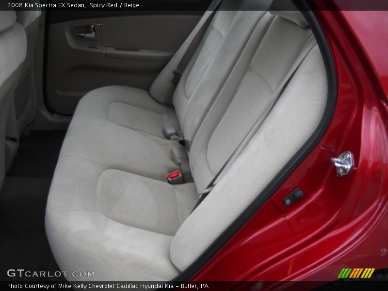 Spicy Red / Beige 2008 Kia Spectra EX Sedan