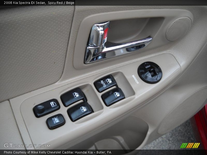 Spicy Red / Beige 2008 Kia Spectra EX Sedan