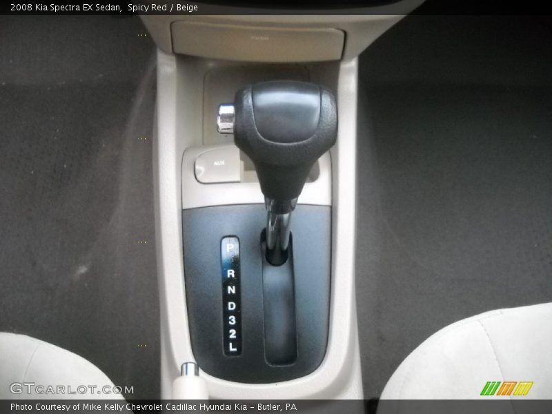 Spicy Red / Beige 2008 Kia Spectra EX Sedan