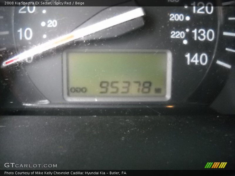 Spicy Red / Beige 2008 Kia Spectra EX Sedan