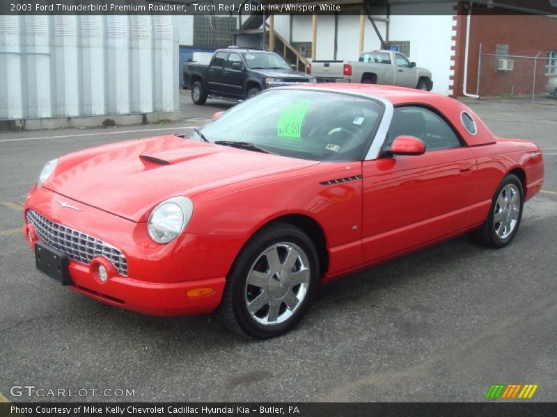 Torch Red / Black Ink/Whisper White 2003 Ford Thunderbird Premium Roadster