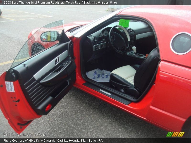 Torch Red / Black Ink/Whisper White 2003 Ford Thunderbird Premium Roadster