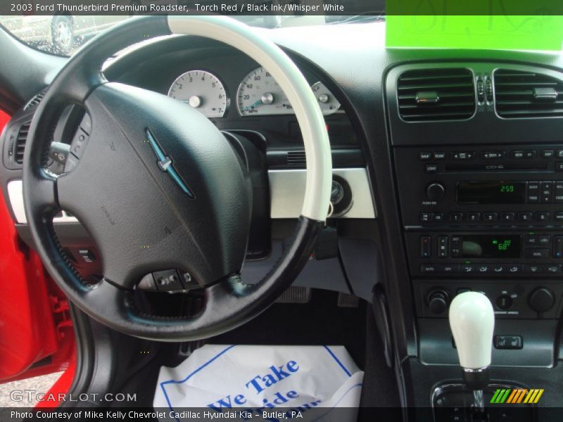 Torch Red / Black Ink/Whisper White 2003 Ford Thunderbird Premium Roadster