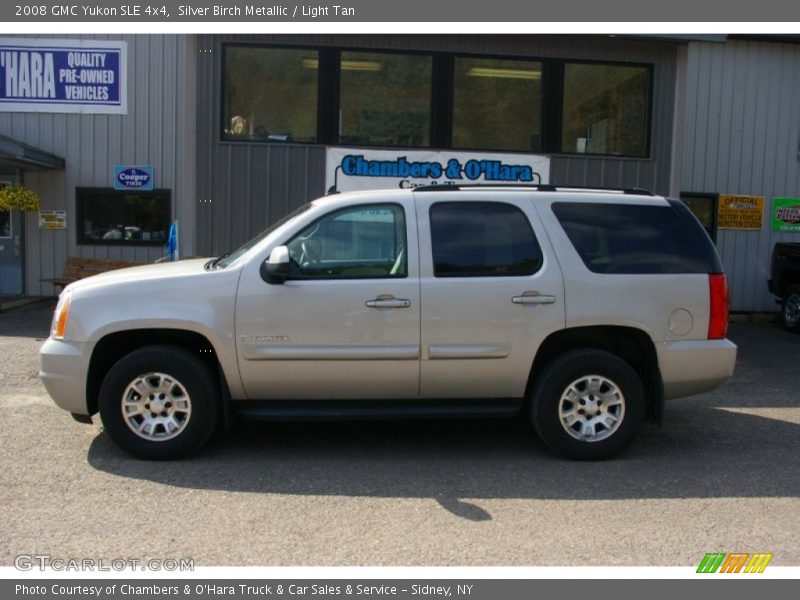 Silver Birch Metallic / Light Tan 2008 GMC Yukon SLE 4x4