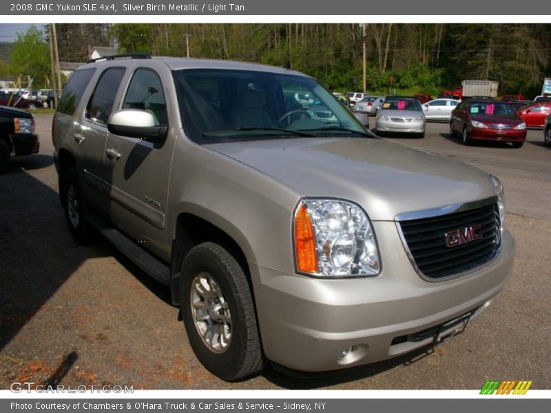 Silver Birch Metallic / Light Tan 2008 GMC Yukon SLE 4x4