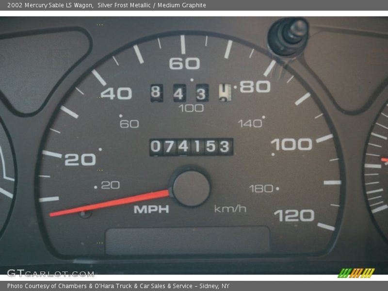 Silver Frost Metallic / Medium Graphite 2002 Mercury Sable LS Wagon