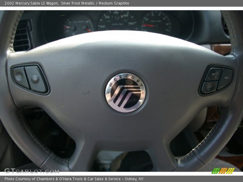Silver Frost Metallic / Medium Graphite 2002 Mercury Sable LS Wagon