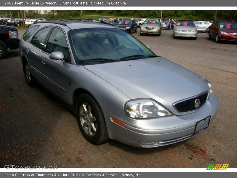 Silver Frost Metallic / Medium Graphite 2002 Mercury Sable LS Wagon