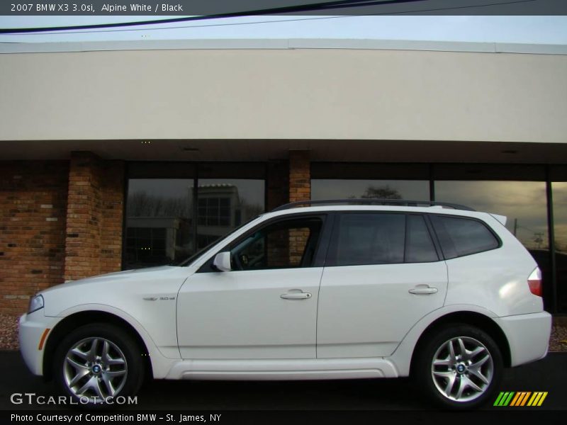 Alpine White / Black 2007 BMW X3 3.0si