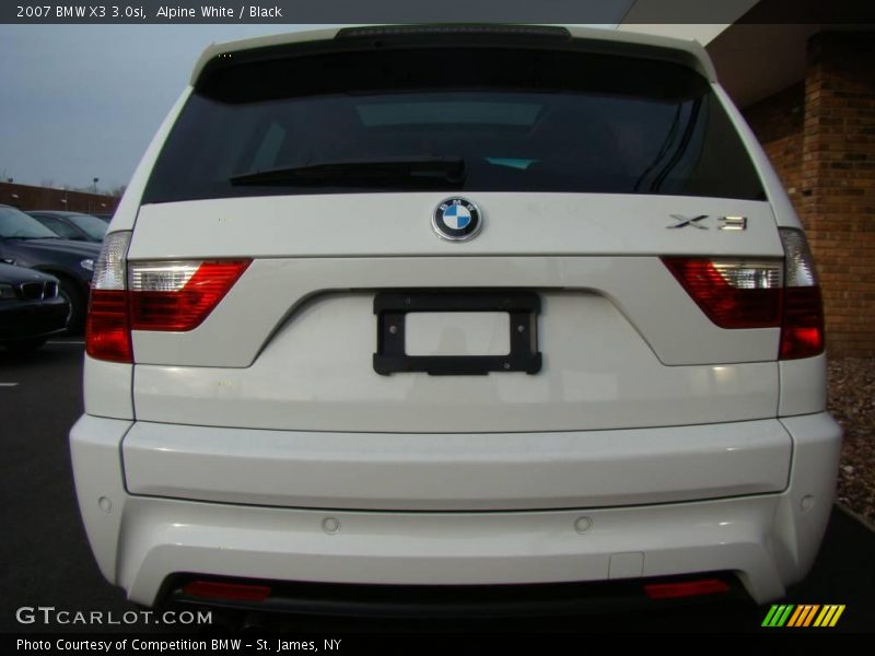 Alpine White / Black 2007 BMW X3 3.0si