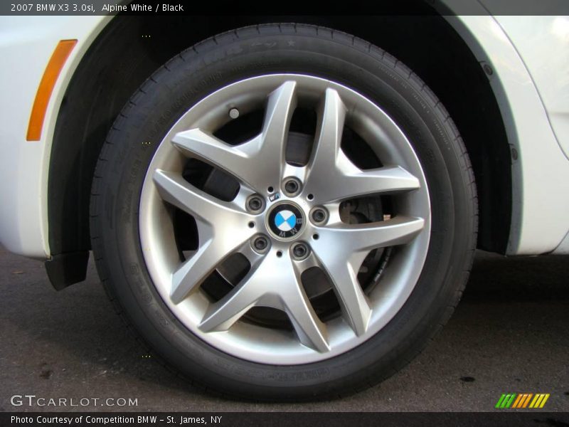 Alpine White / Black 2007 BMW X3 3.0si