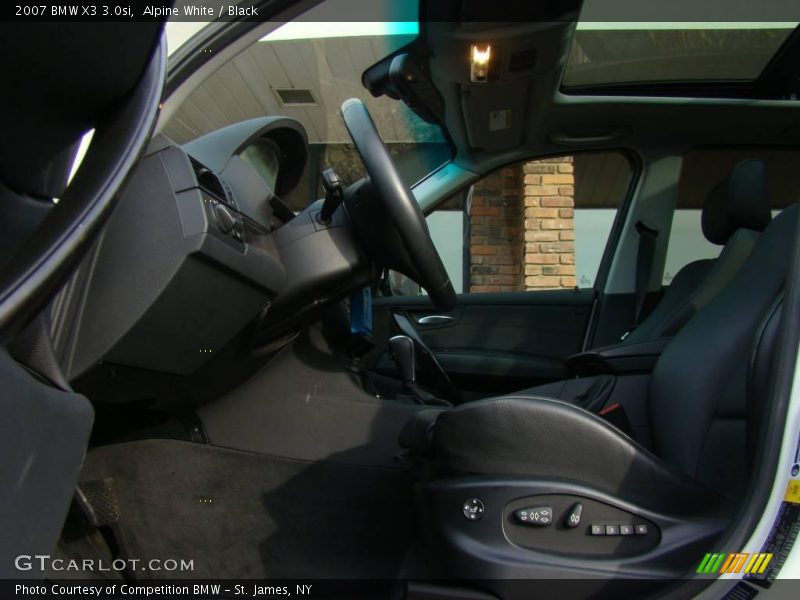 Alpine White / Black 2007 BMW X3 3.0si