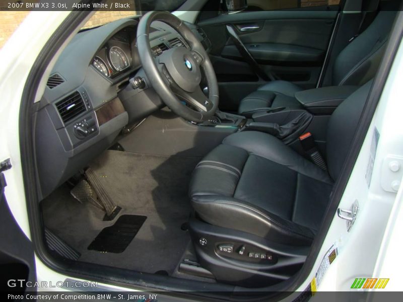 Alpine White / Black 2007 BMW X3 3.0si