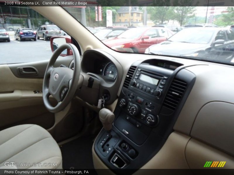 Claret Red Metallic / Beige 2008 Kia Sedona LX