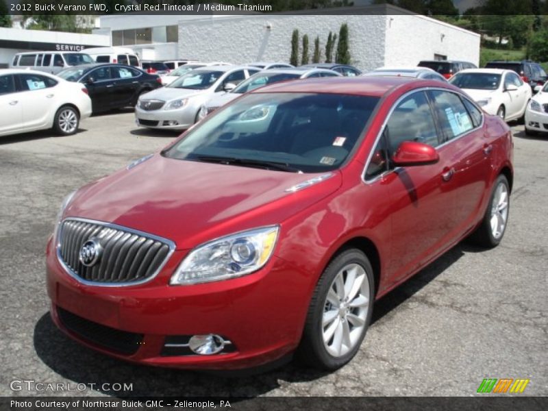 Crystal Red Tintcoat / Medium Titanium 2012 Buick Verano FWD