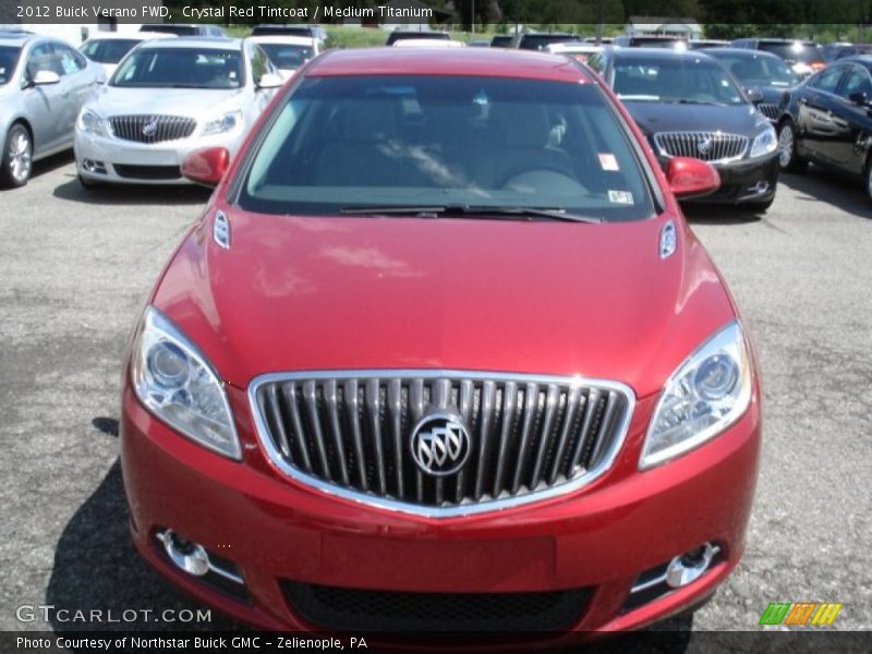 Crystal Red Tintcoat / Medium Titanium 2012 Buick Verano FWD