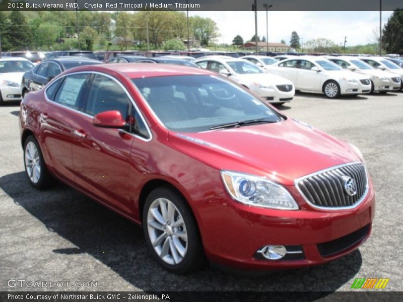 Crystal Red Tintcoat / Medium Titanium 2012 Buick Verano FWD