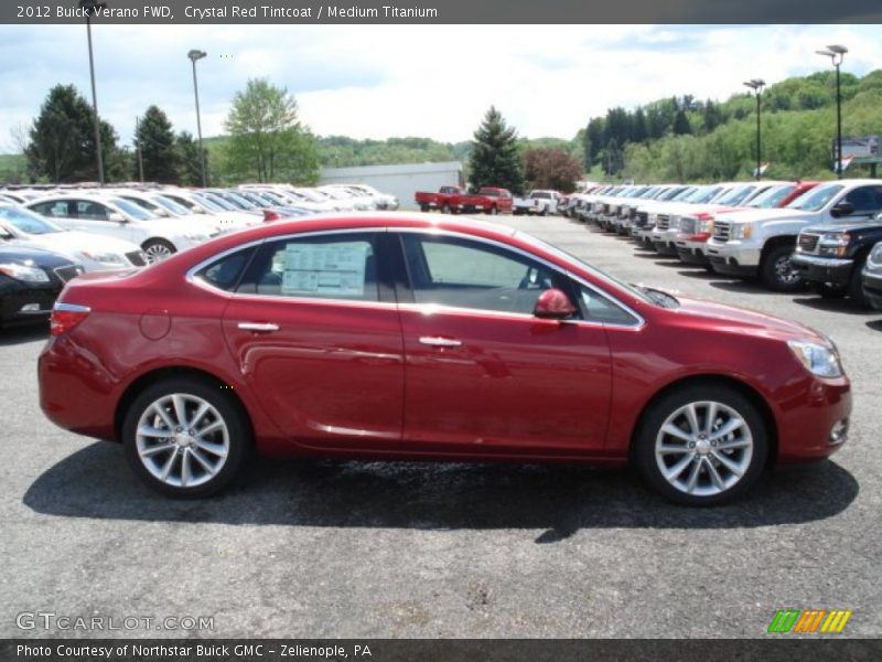Crystal Red Tintcoat / Medium Titanium 2012 Buick Verano FWD