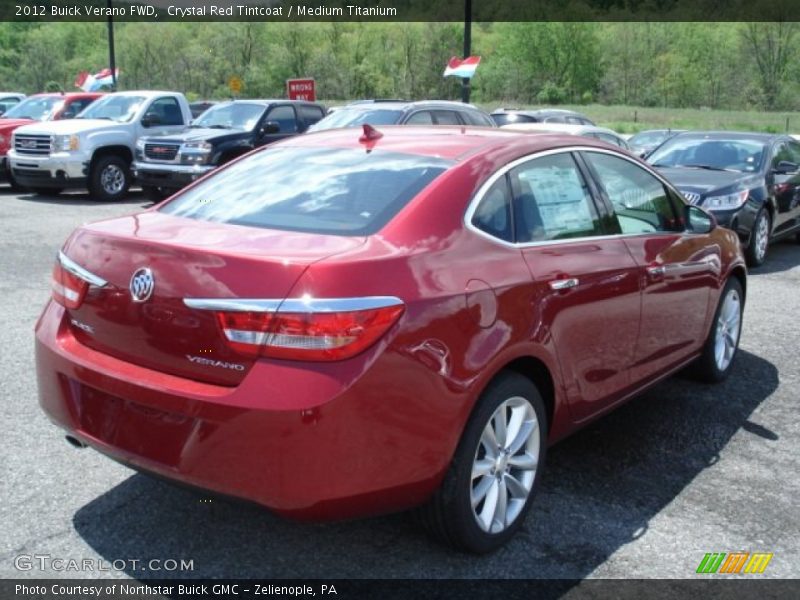 Crystal Red Tintcoat / Medium Titanium 2012 Buick Verano FWD