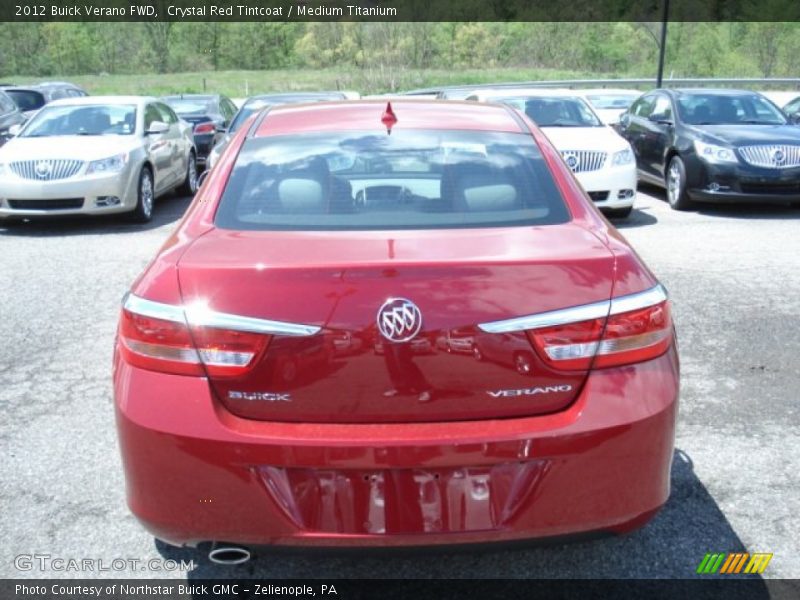 Crystal Red Tintcoat / Medium Titanium 2012 Buick Verano FWD