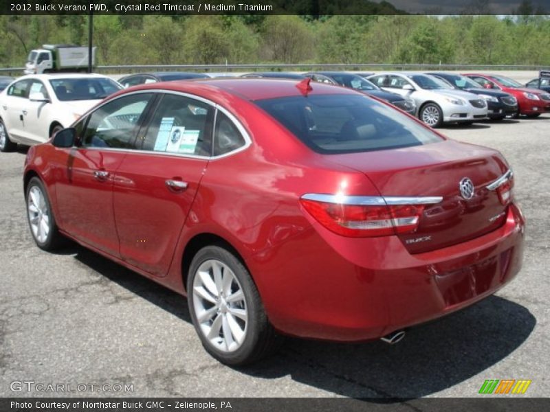 Crystal Red Tintcoat / Medium Titanium 2012 Buick Verano FWD