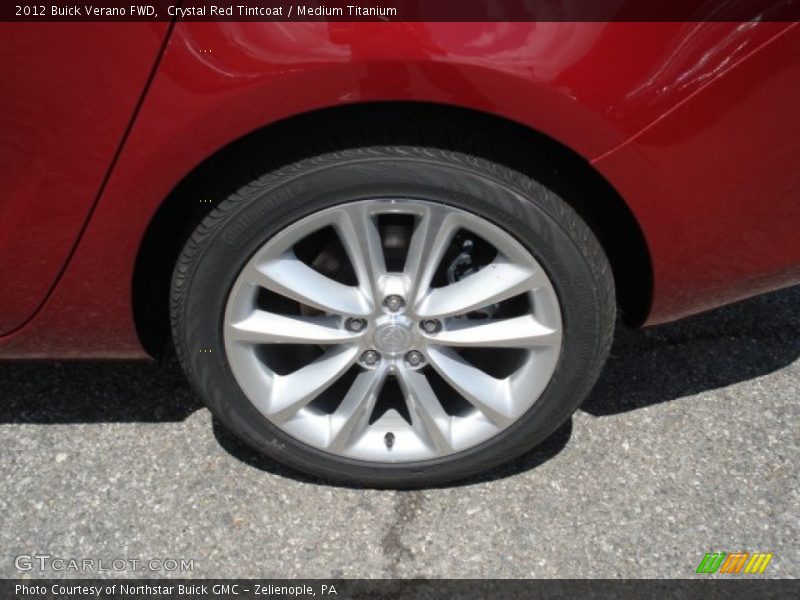 Crystal Red Tintcoat / Medium Titanium 2012 Buick Verano FWD