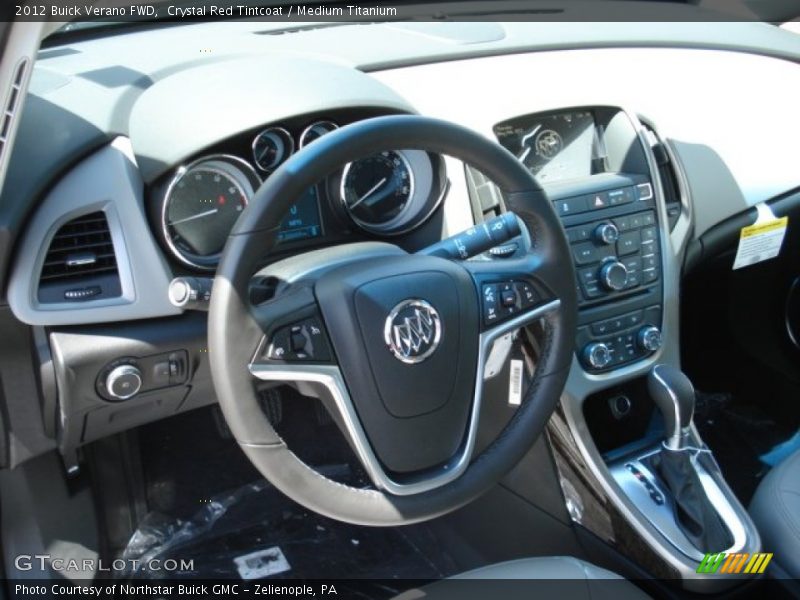 Crystal Red Tintcoat / Medium Titanium 2012 Buick Verano FWD