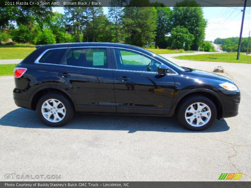 Brilliant Black / Black 2011 Mazda CX-9 Sport AWD