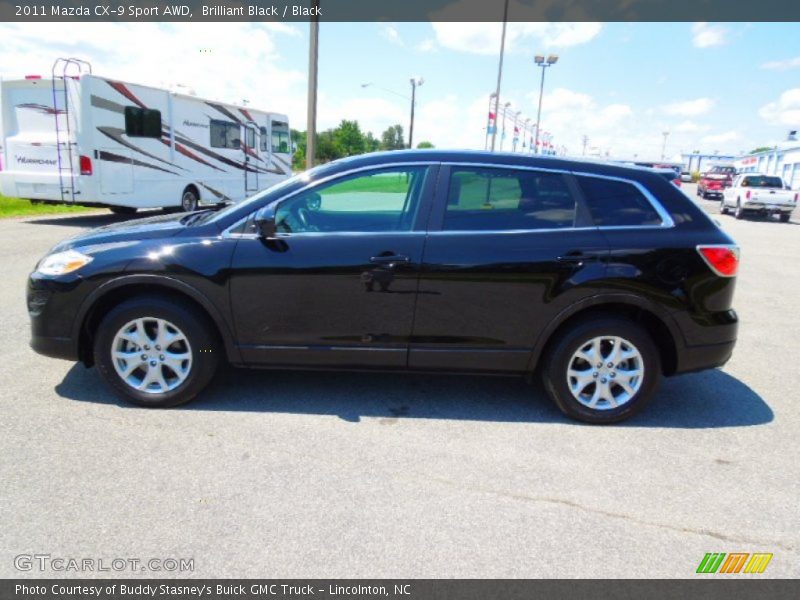 Brilliant Black / Black 2011 Mazda CX-9 Sport AWD